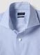 Camicia in puro cotone a righe bianche e blu slim fit_5