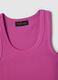 Tank top in cotone elasticizzato rosa regular fit_5