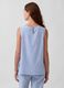 Sleeveless linen-blend top_1