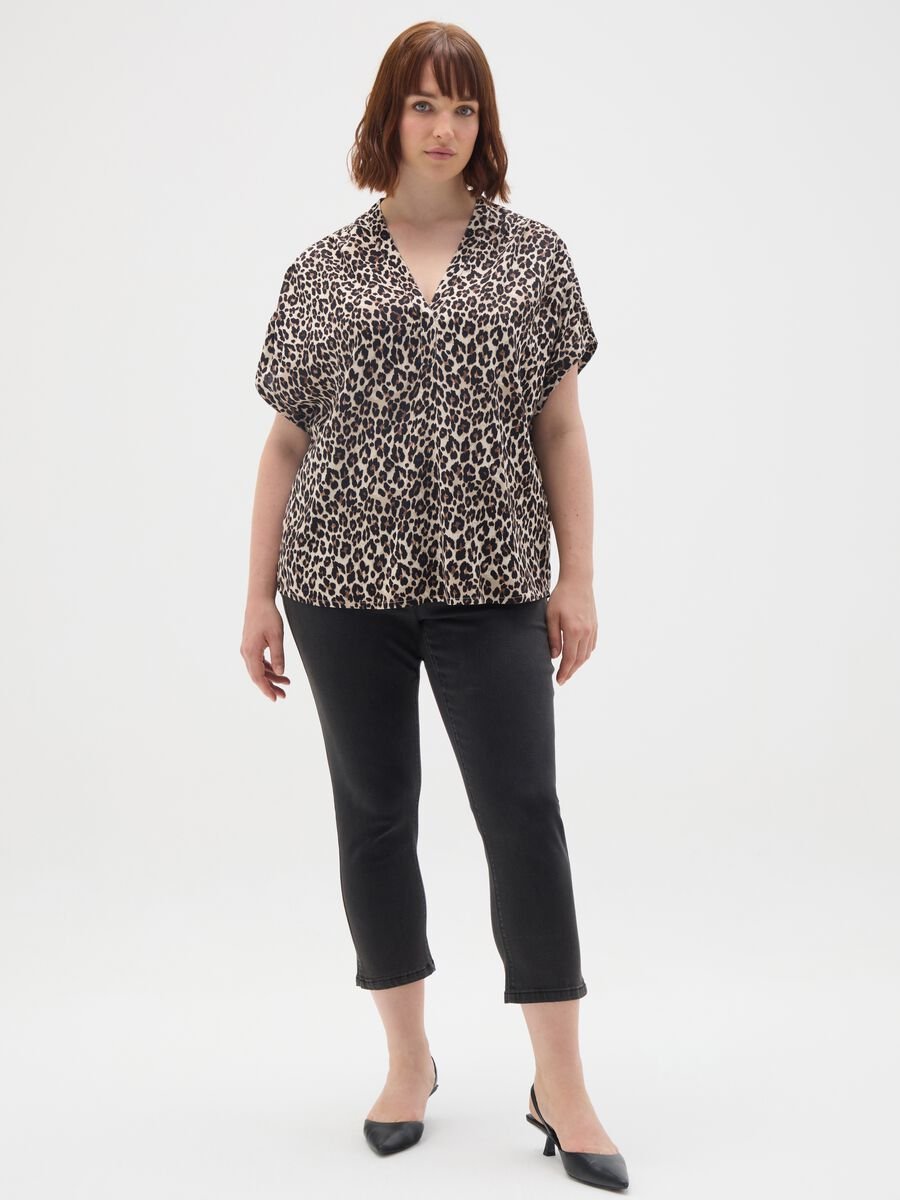 Multicolour pure viscose blouse regular fit_1