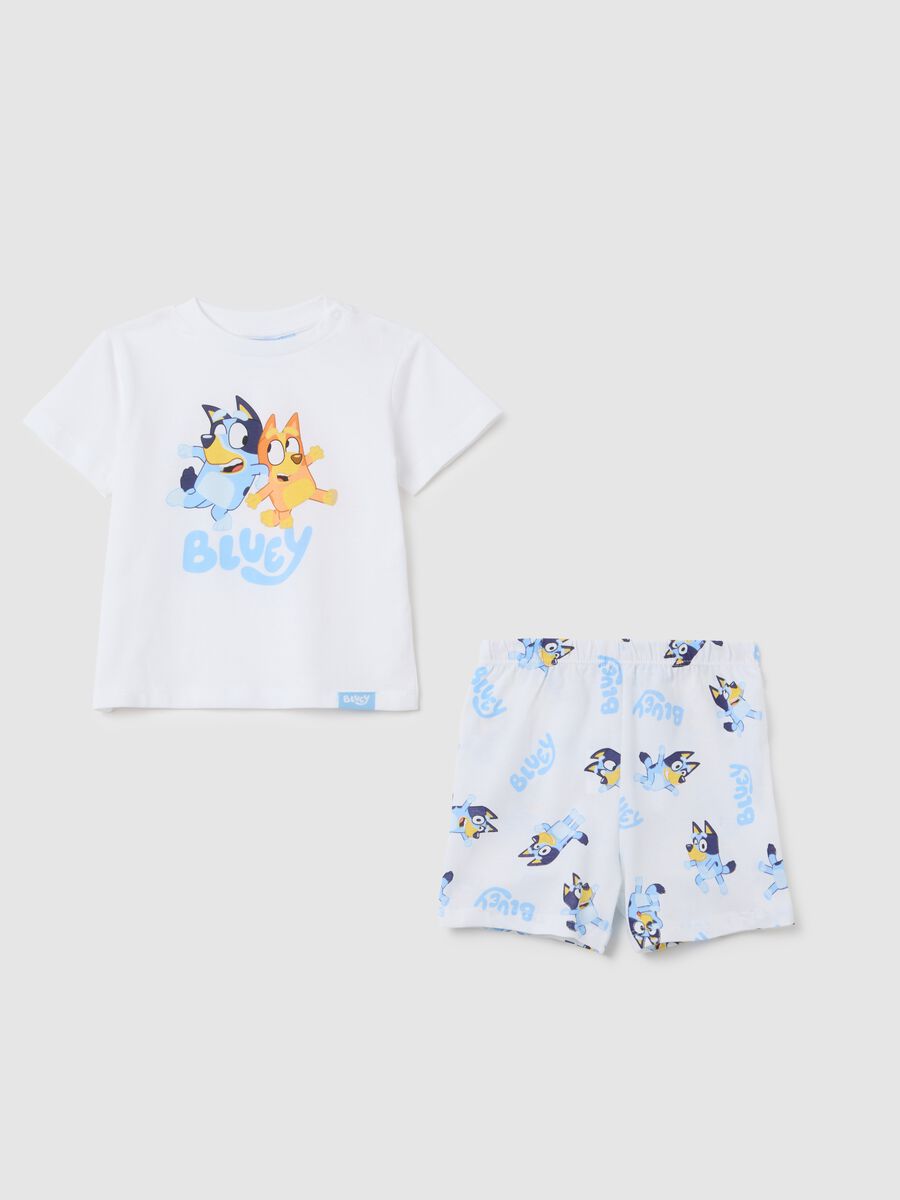 Children's summer pyjamas in pure white cotton regular fit_0