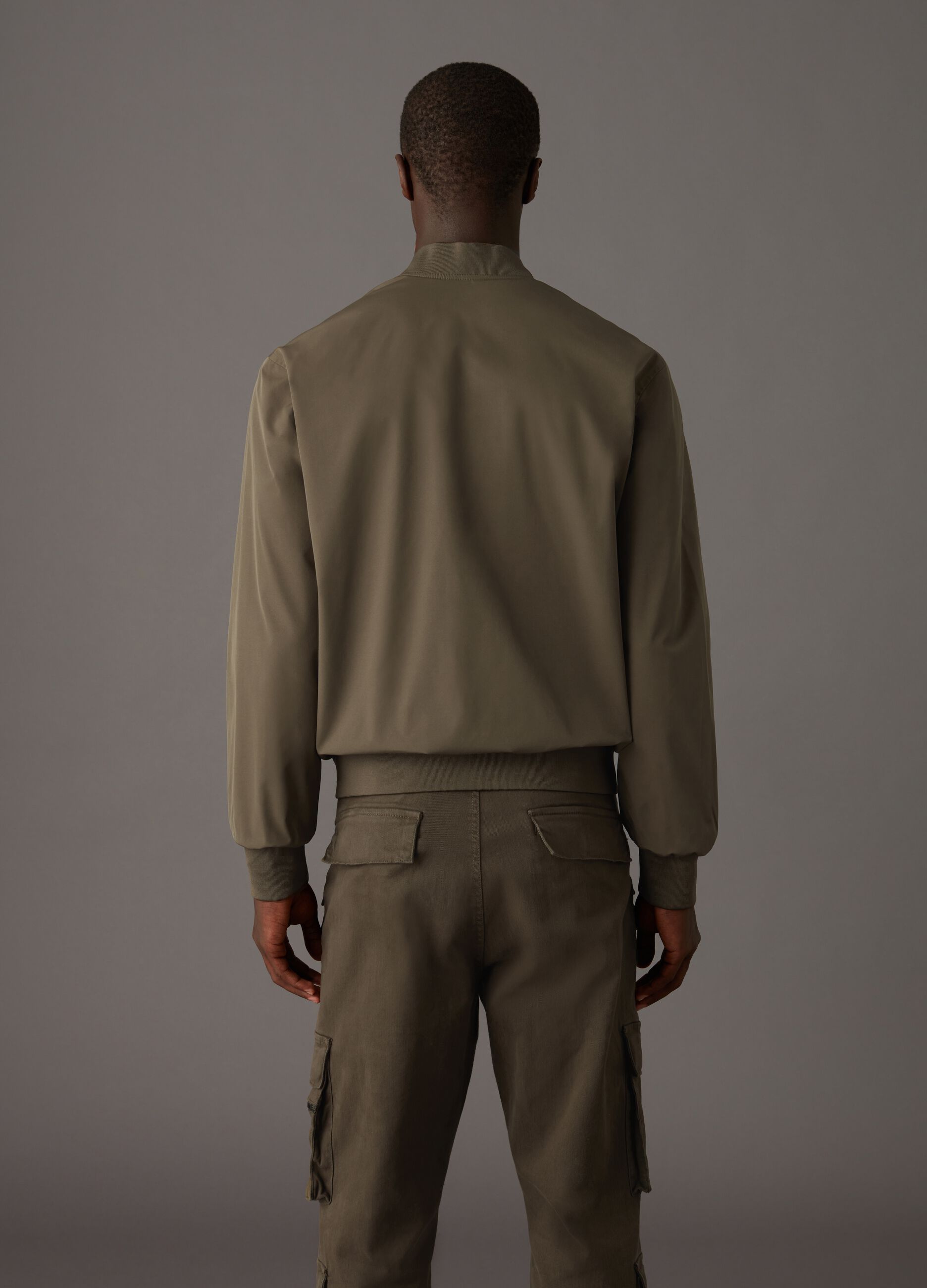 Bomber Cargo Jacket Military Green_3