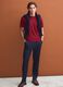 Red Supima cotton crew-neck T-shirt, regular fit_1