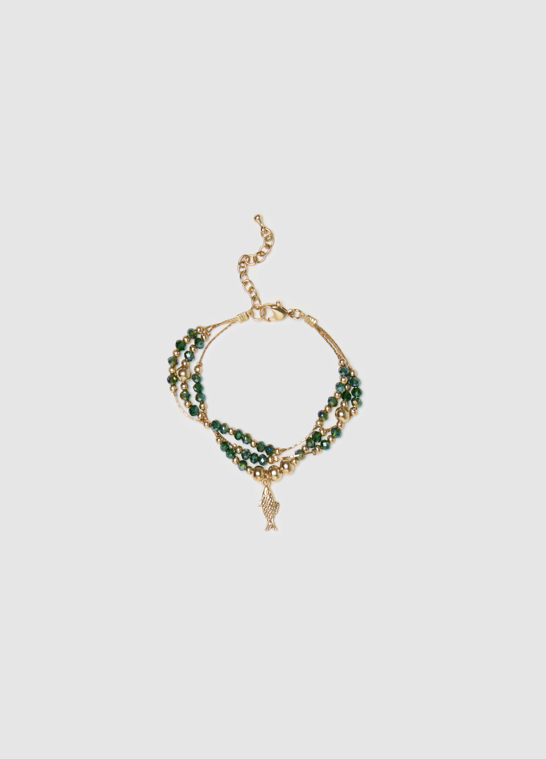 Bracciale con perline e pendente