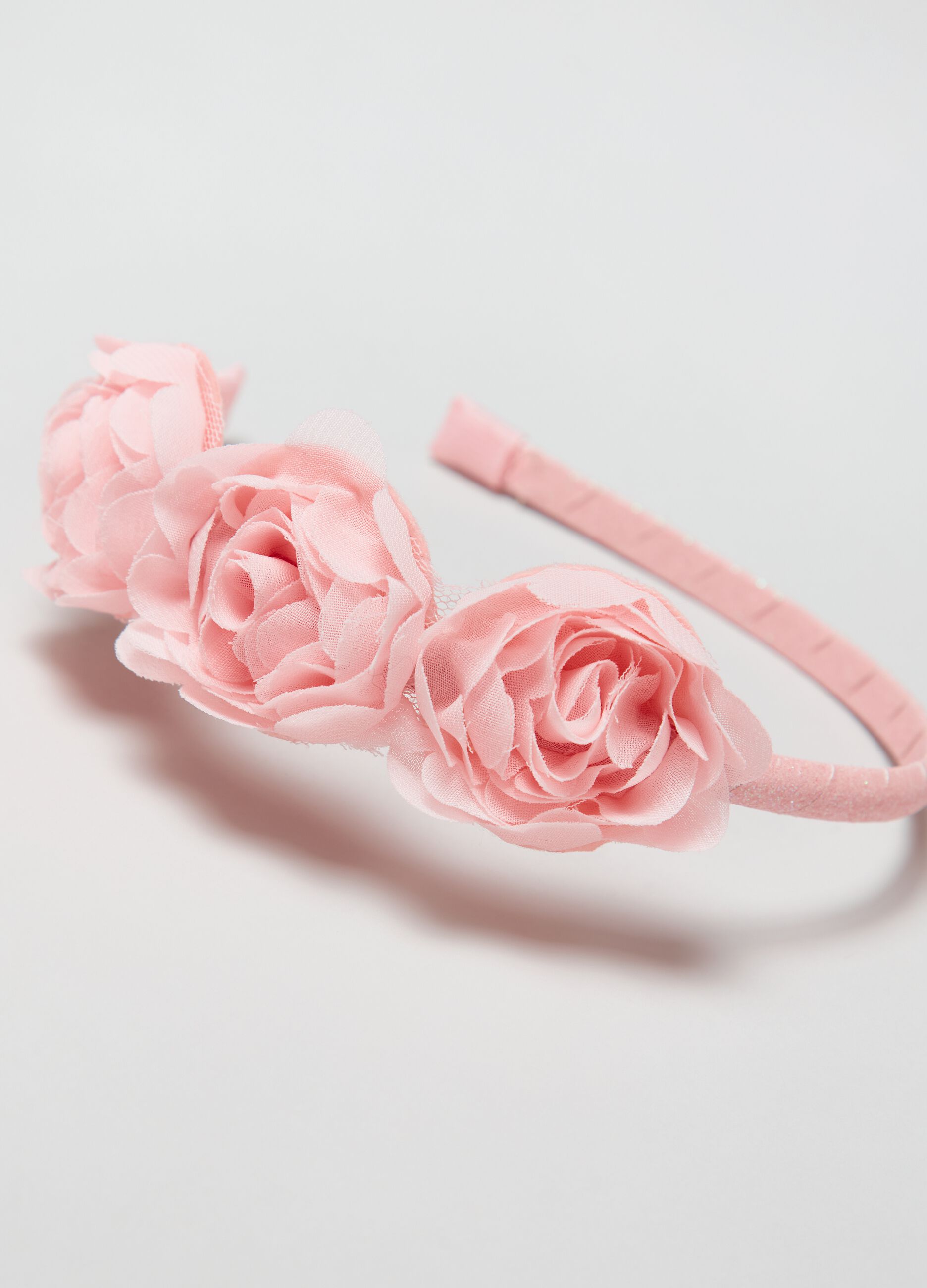 Cerchietto con fiori applicati_1