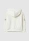 Girls' white sweatshirt in pure cotton, regular fit with prints_1