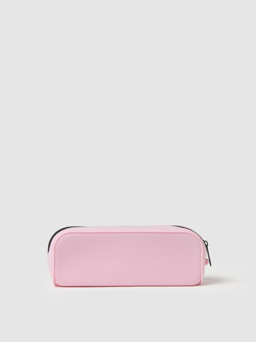 Pink silicone pouch with heart design_1