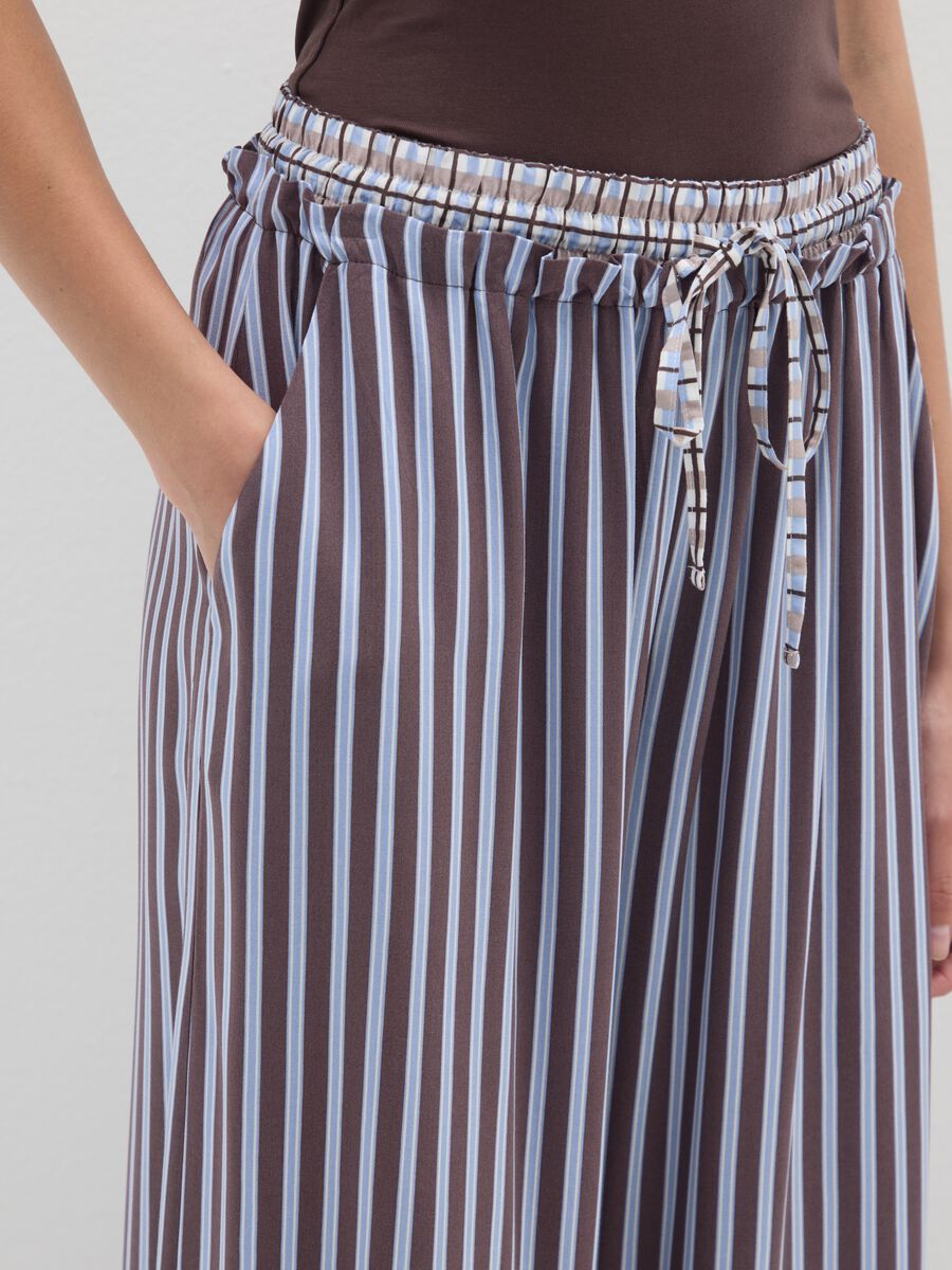 Brown Striped Pyjama Trousers_3