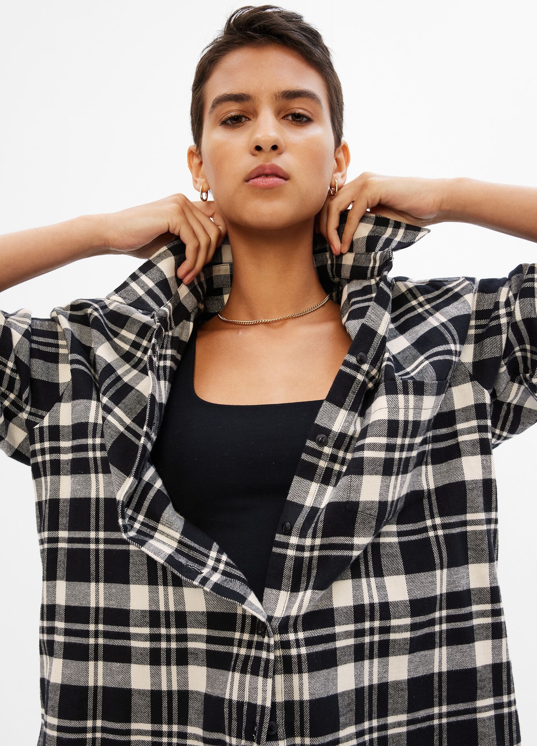 Camicia flanella oversize on sale