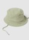 Cappello bucket verde in cotone organico per neonato_2