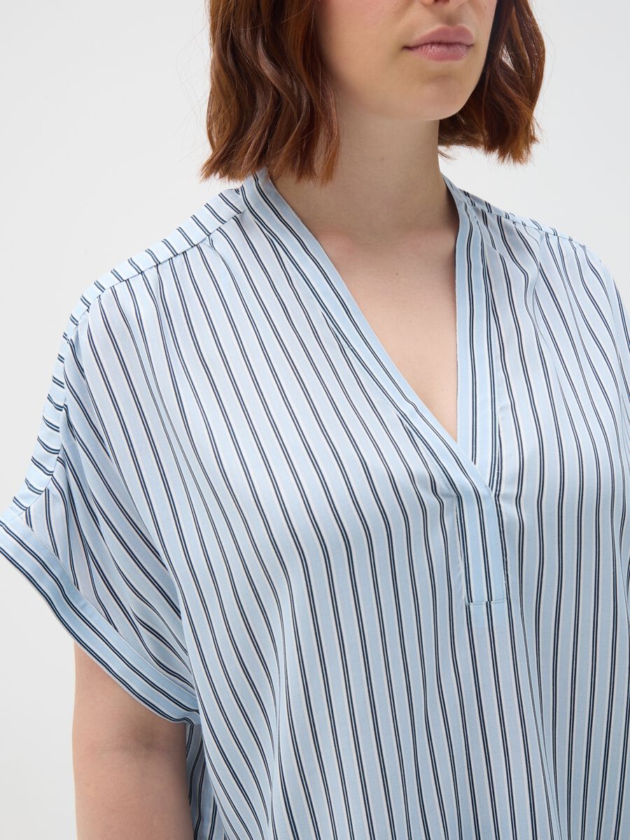 Multicolour pure viscose blouse in regular fit_1