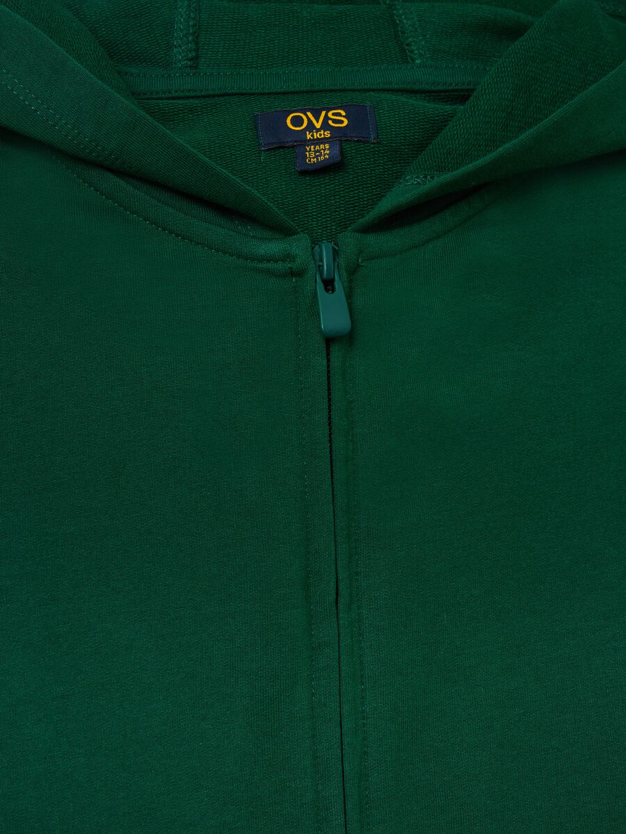 Full-zip in French Terry con cappuccio_2