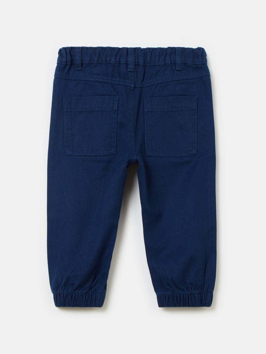 Lyocell and cotton jogger trousers_1
