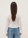 White pure cotton blouse regular fit with ties_3