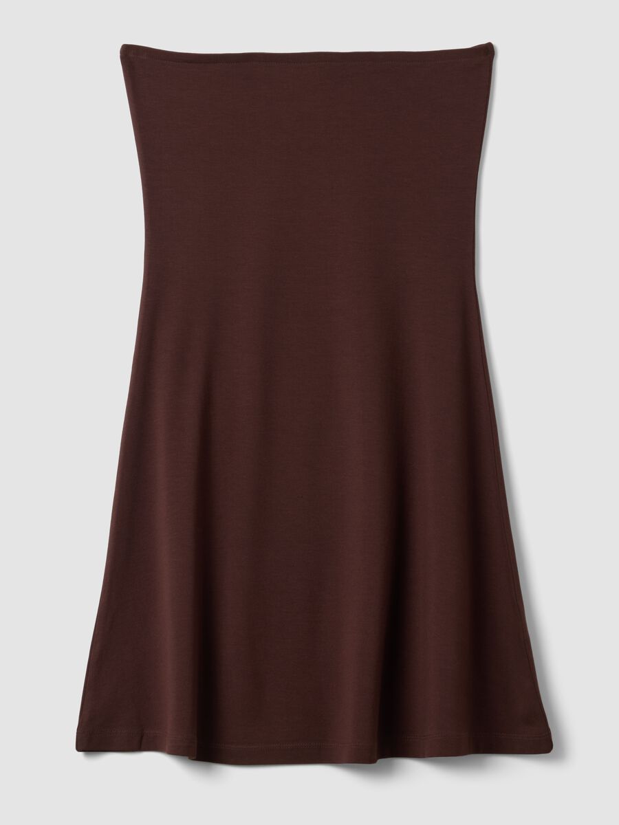 Brown Stretch Viscose Mini Dress_4