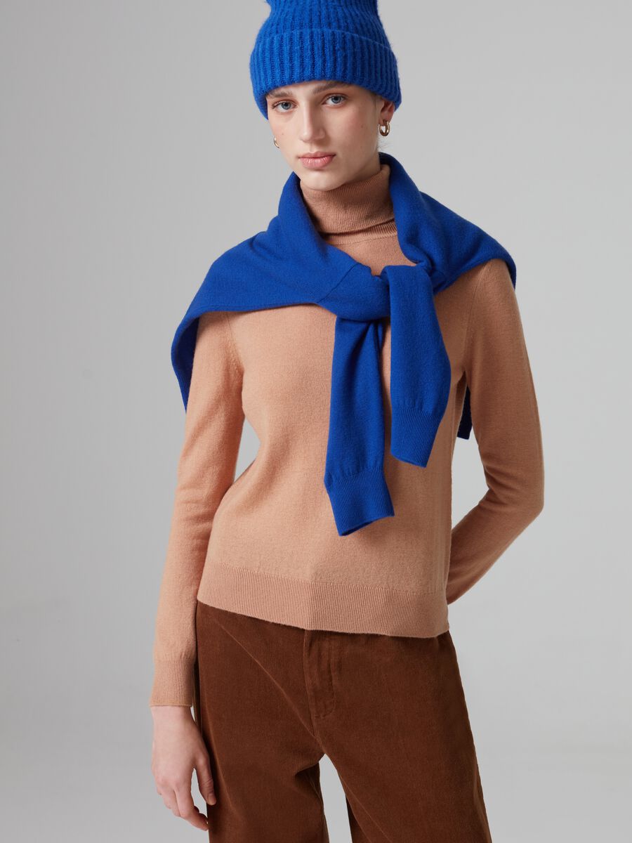 Pullover in lana a collo alto_0