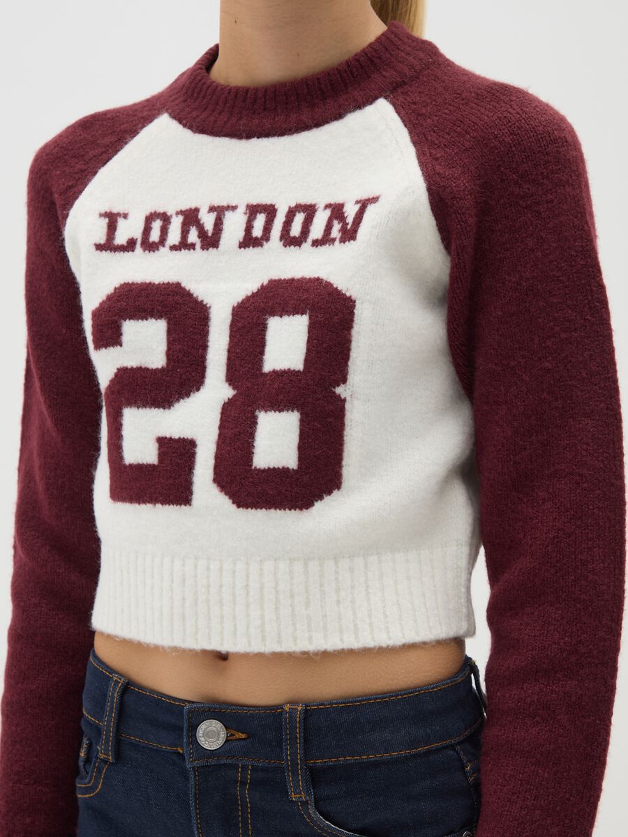 Girls' fitted acrylic blend multicolour sweater_2