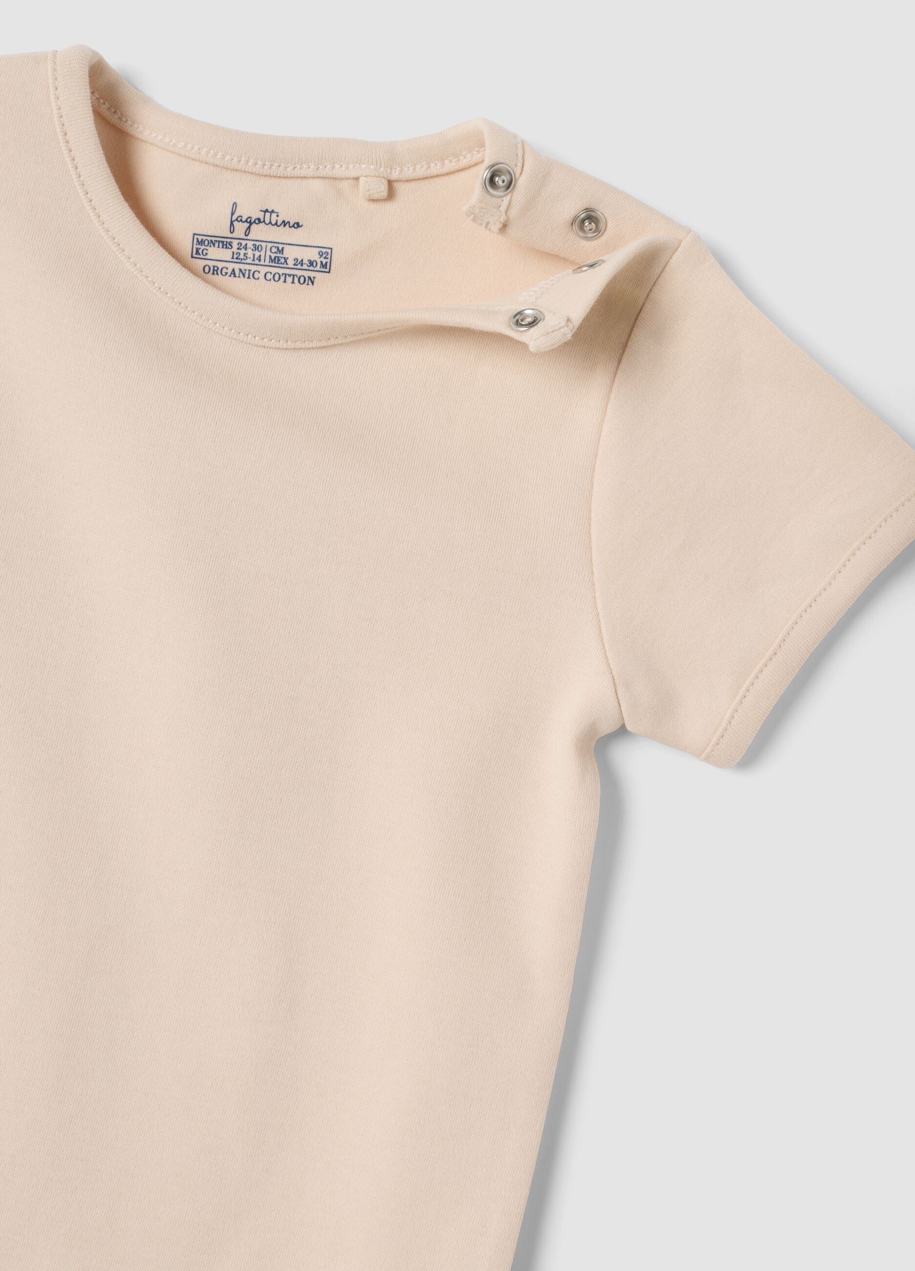 Three-pack of multicolour organic cotton crew-neck T-shirts
