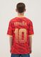 T-shirt Spagna rossa a maniche corte da bambino oversize fit_1