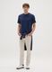 Short Sleeve Blue Cotton T-Shirt_0