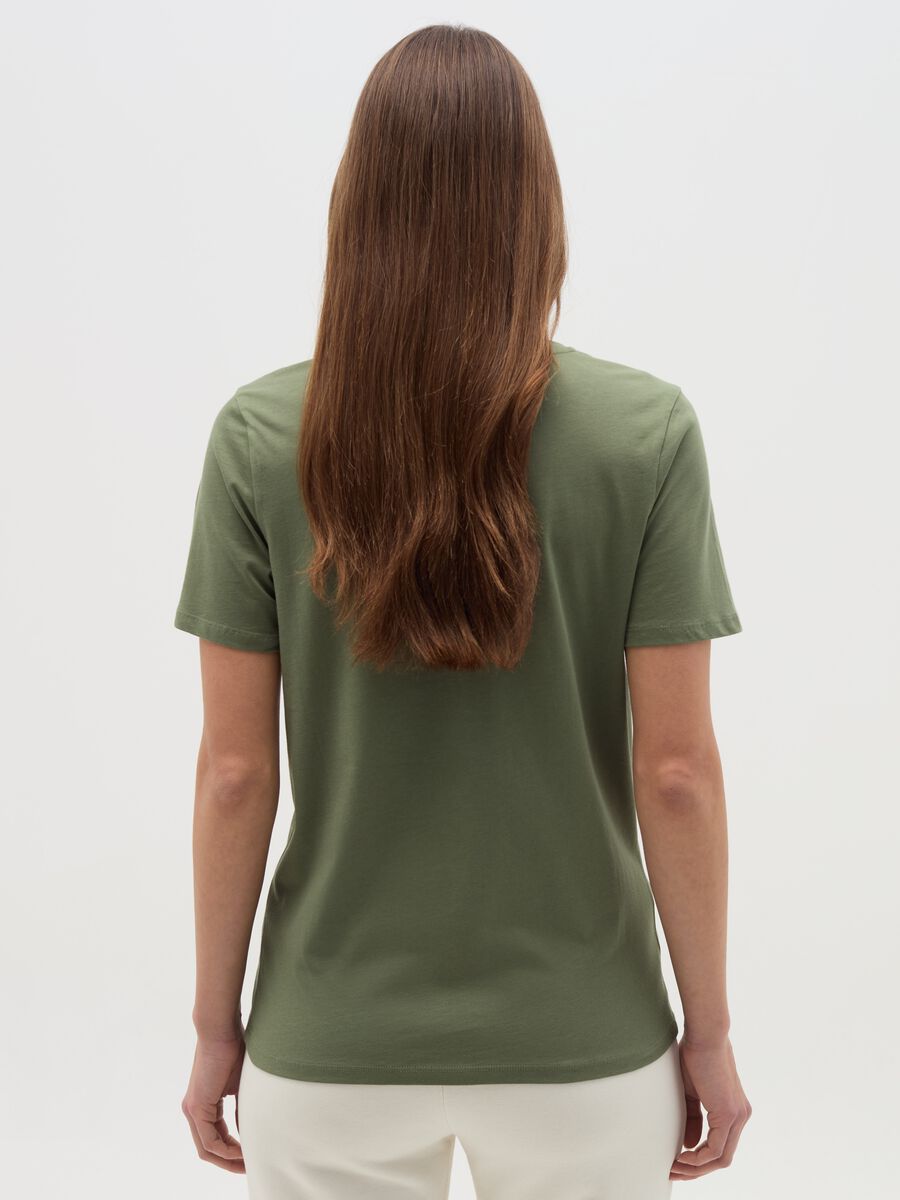 Essential V-neck T-shirt in cotton_2