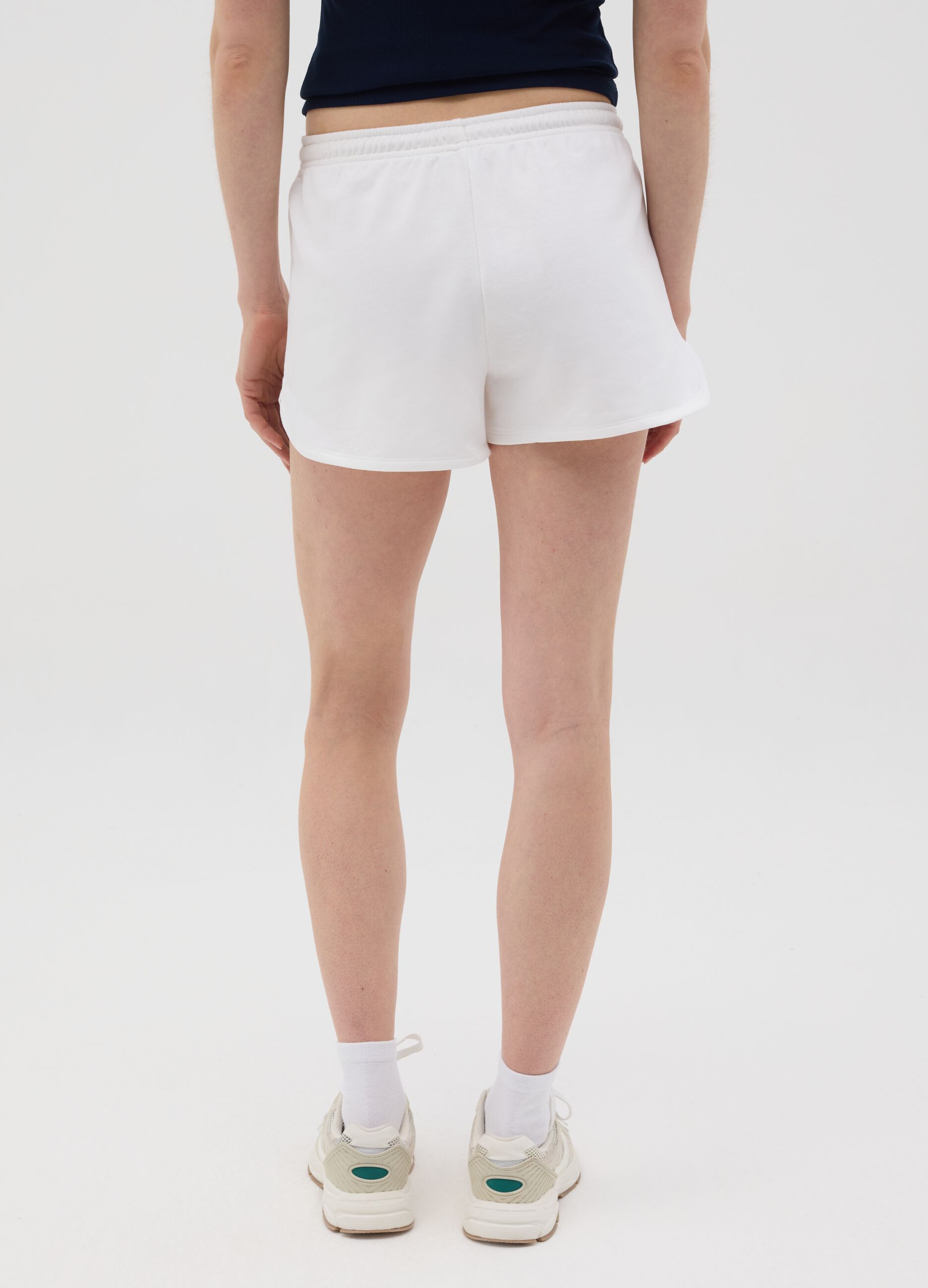Shorts in French Terry con coulisse