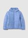Girls' Blue Winter Jacket with Hood and Zip_4