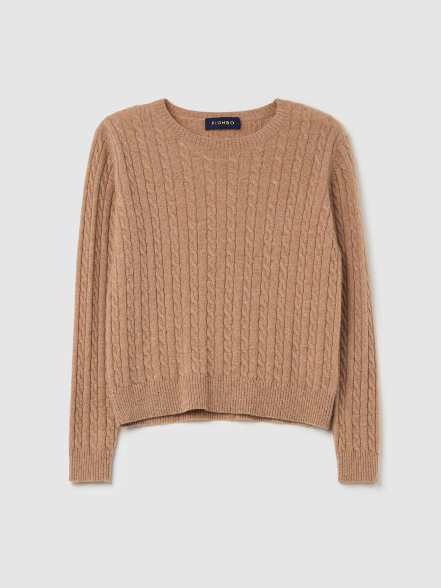 Cardigan in cable-knit cashmere_4
