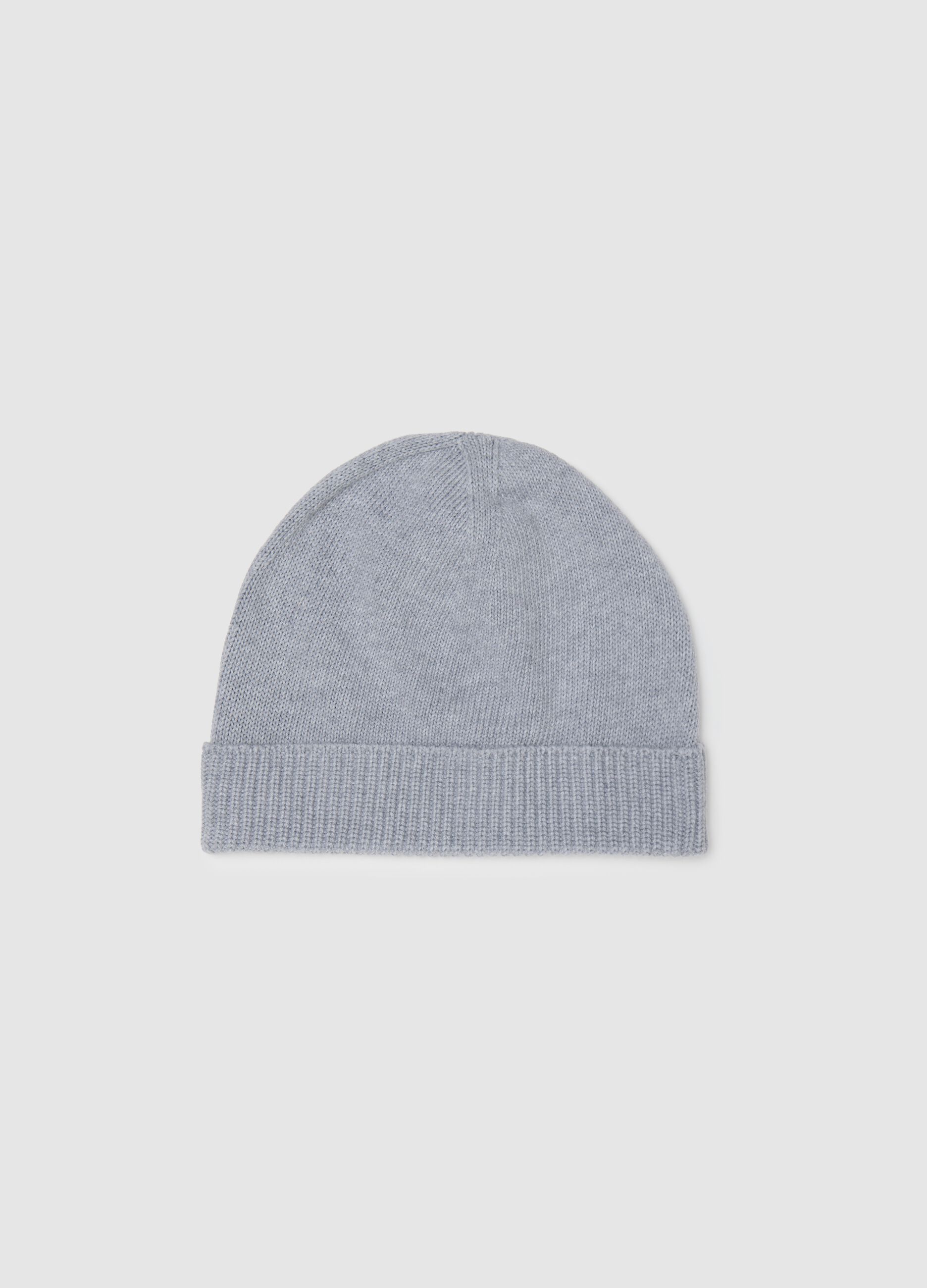 Cappello beanie da uomo in puro cotone grigio QUID