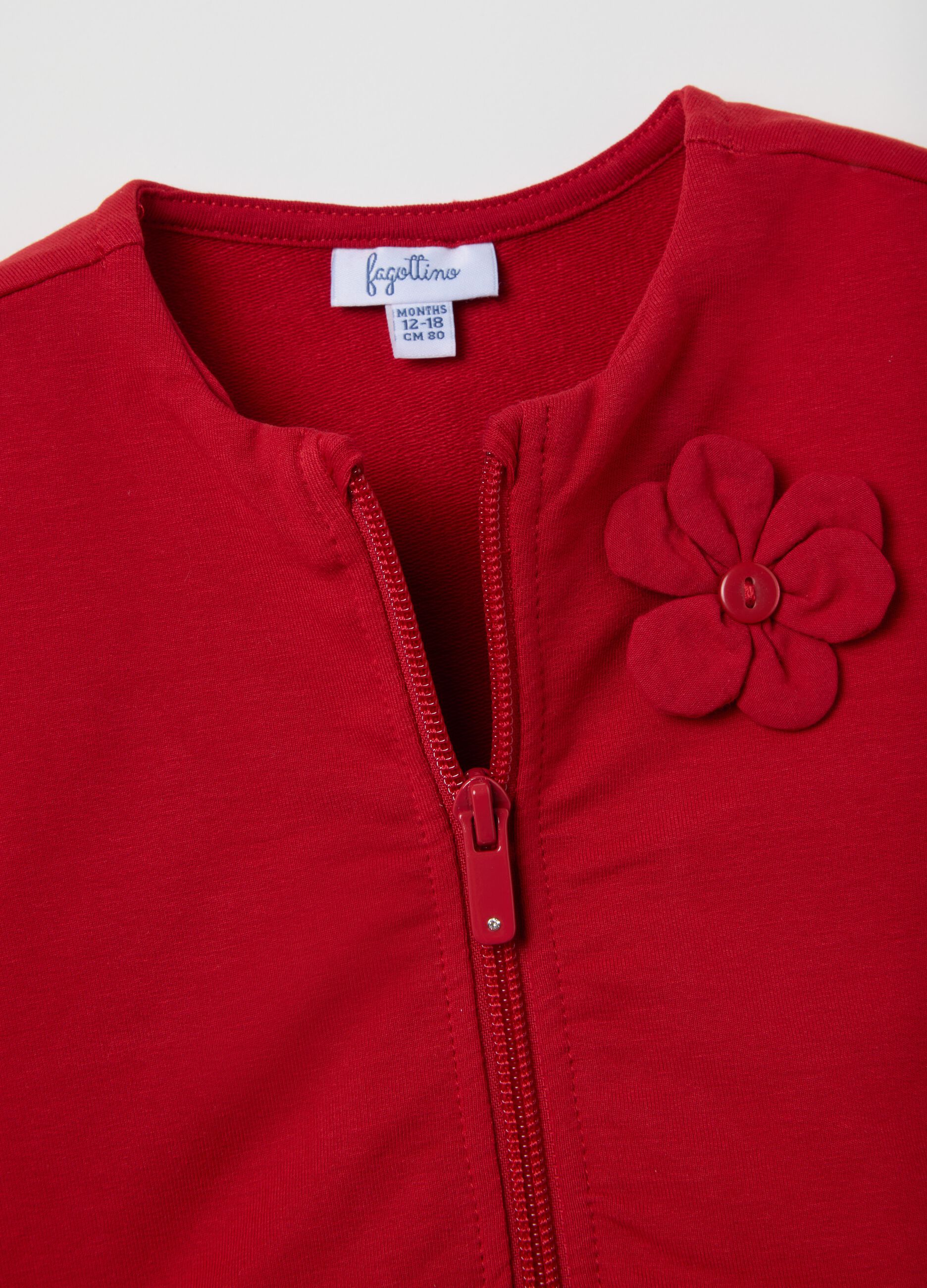 Red cotton regular fit girl's outfit