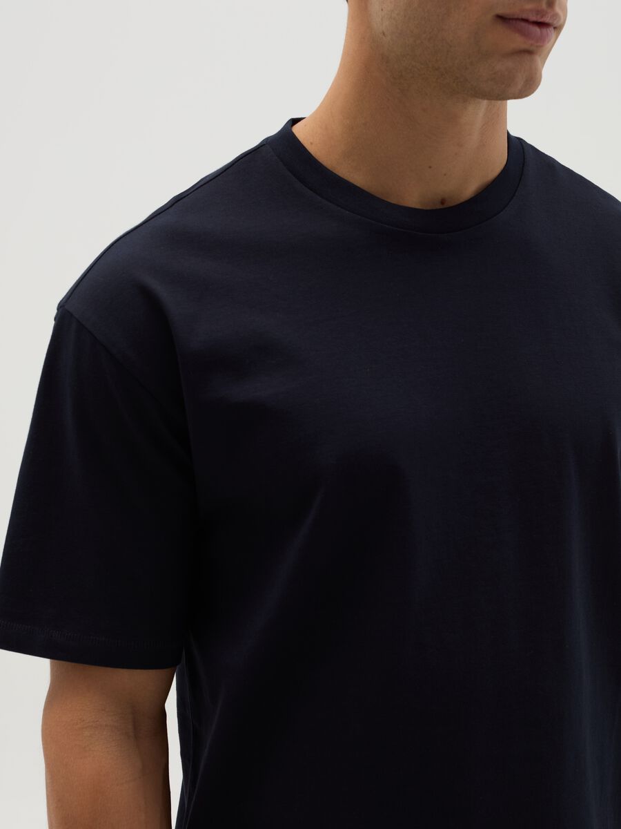 Solid colour T-shirt in organic cotton_3