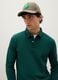 Green pure cotton polo regular fit_2