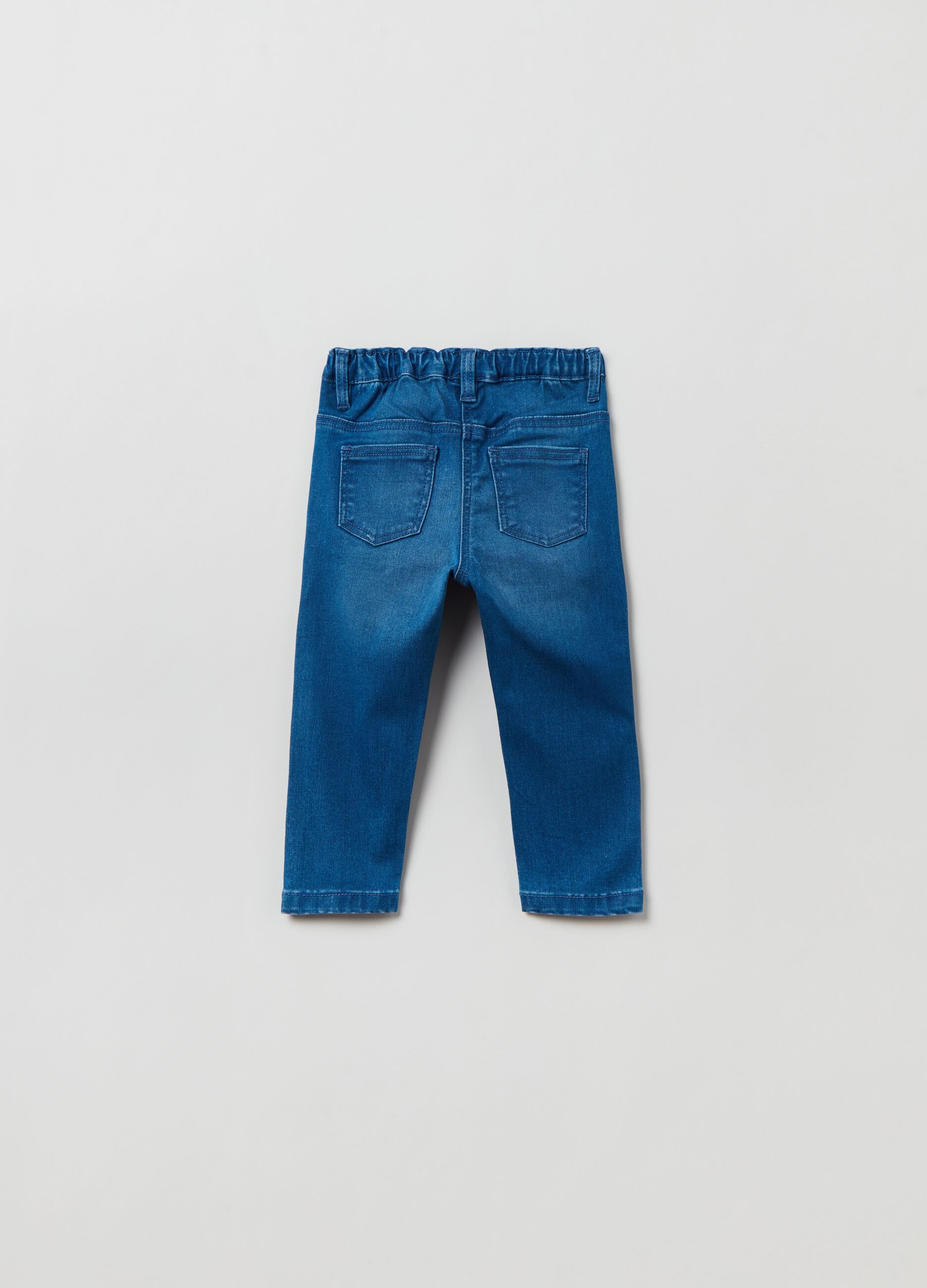 Jeggings slim fit con ricamo orsetto_1