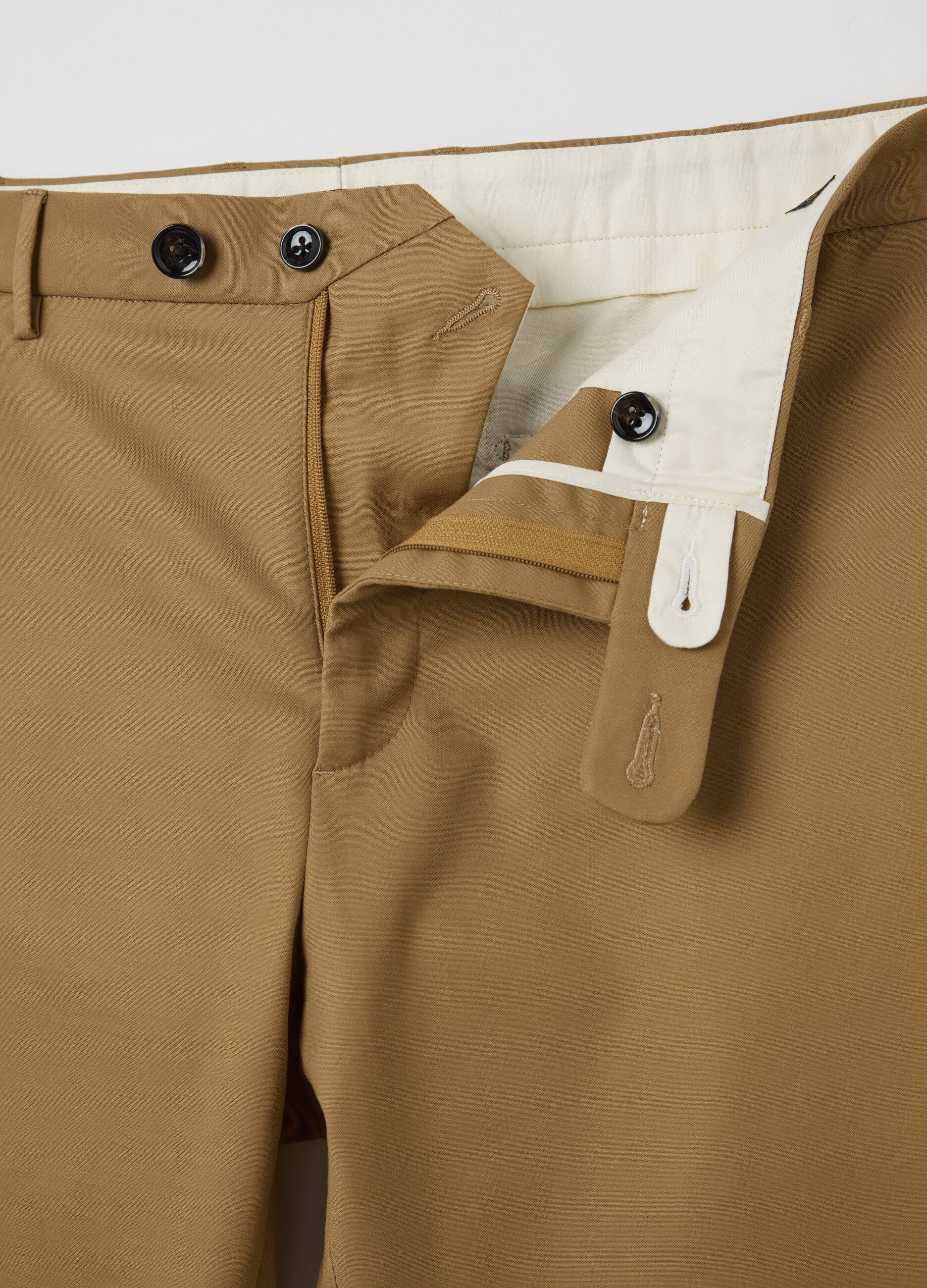 Pantaloni chino beige slim fit