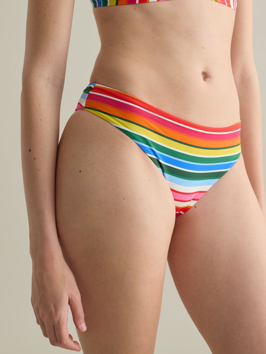 Women’s briefs in multicoloured stretch fabric with elasticated waist_3