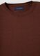 Short-sleeve brown regular fit t-shirt in cotton, linen and silk blend_5