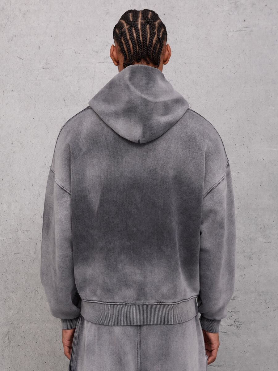 Sunfaded Zip Hoodie Vintage Grey_3