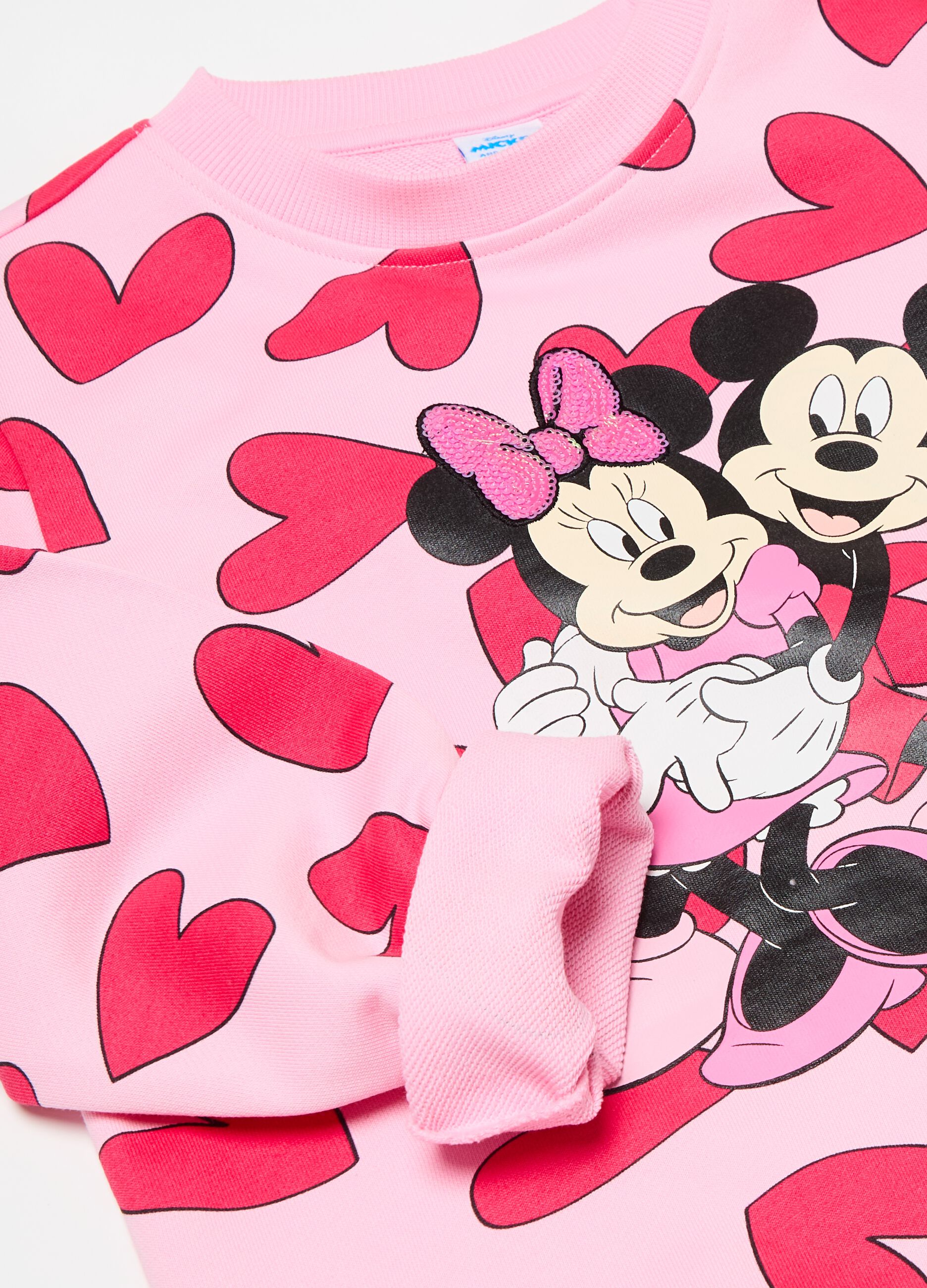 Jogging set con stampa Minnie e Topolino