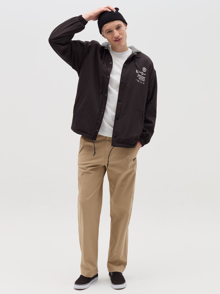 Baggy trousers with "Hero" embroidery_0