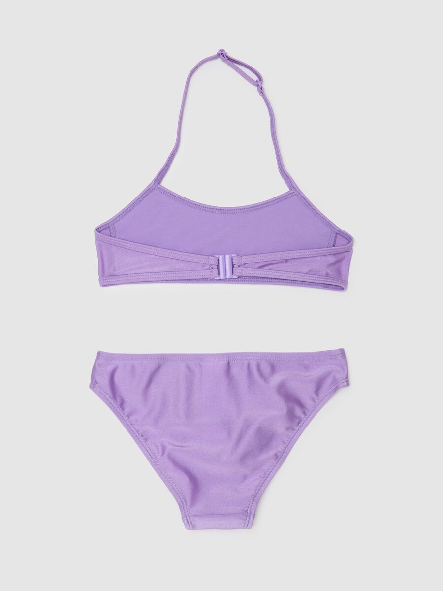 Girls' Purple Stretch Blend Swimsuit_1