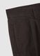 Brown regular fit pure cotton twill chino trousers_5