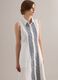 White pure cotton shirt dress_2