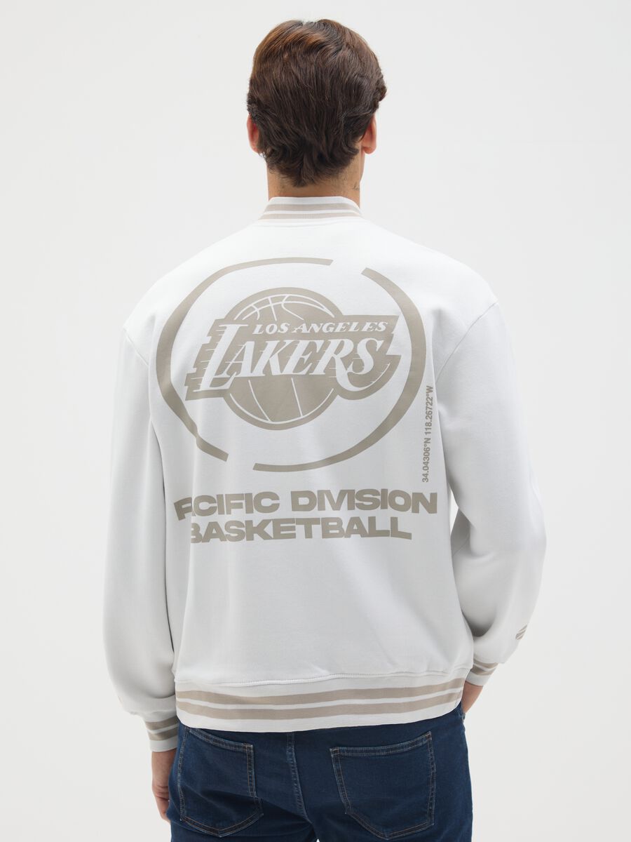 Bomber in misto cotone multicolor Lakers_2