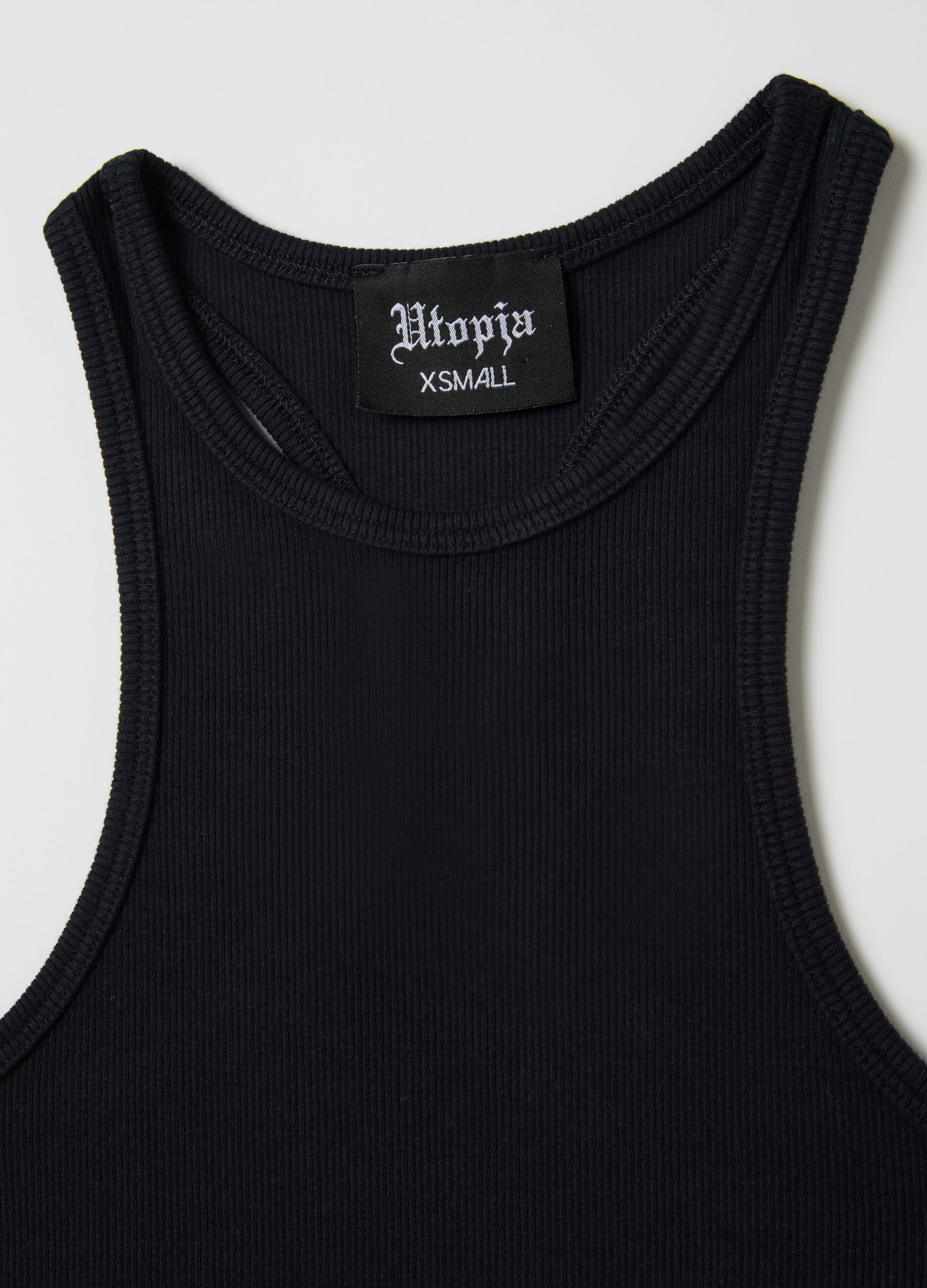 Tank Top Crew Neck Black