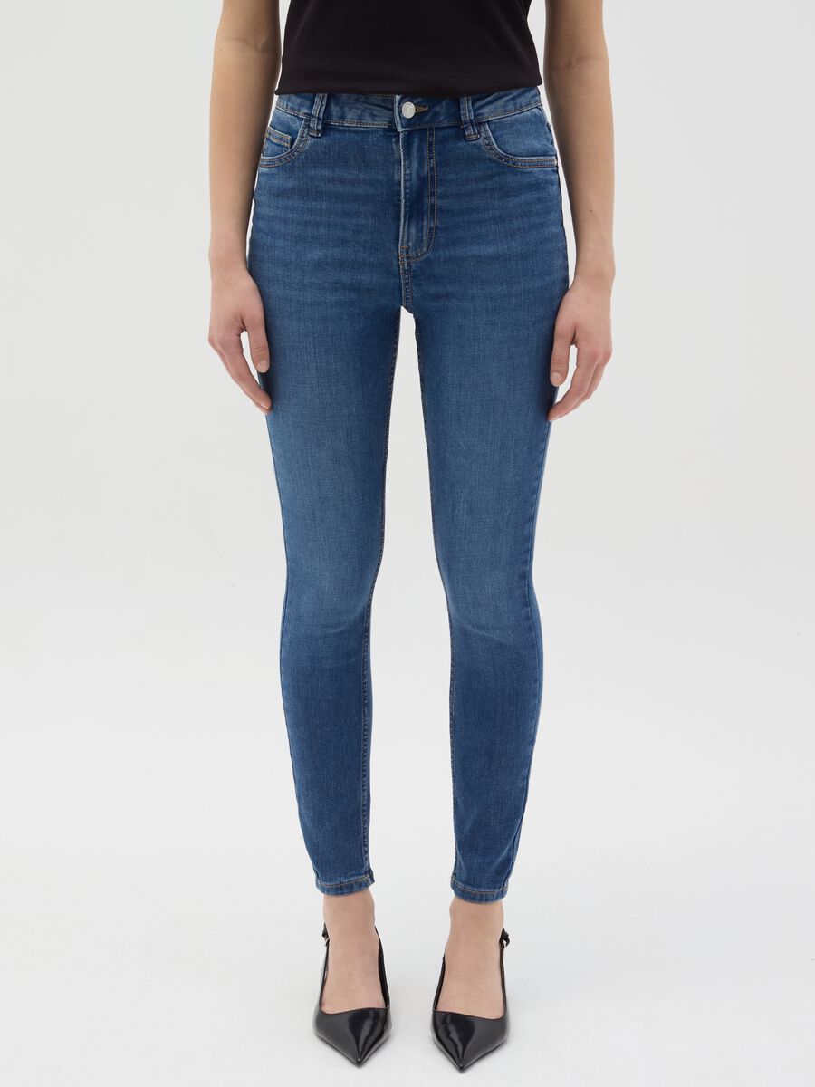 Skinny-fit high rise jeans_1
