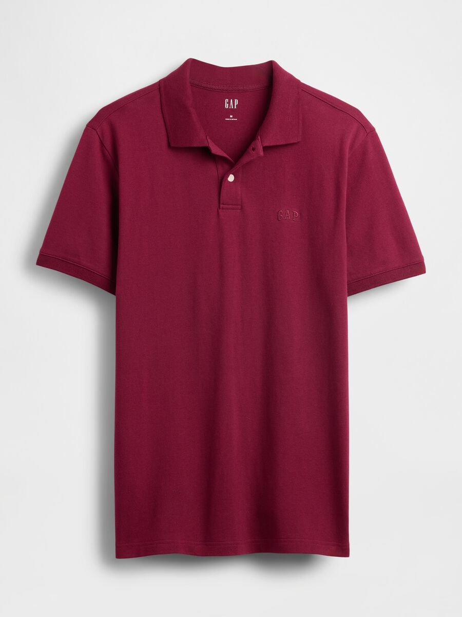 Red stretch short sleeve polo_3