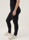 Leggings skinny fit neri in cotone elasticizzato_3