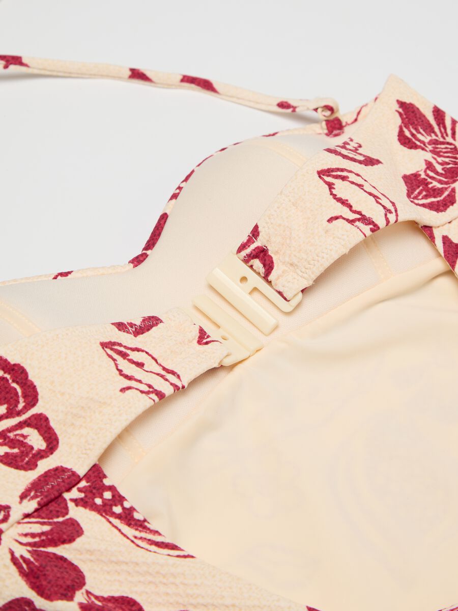 Cream and red floral one-piece swimsuit_5
