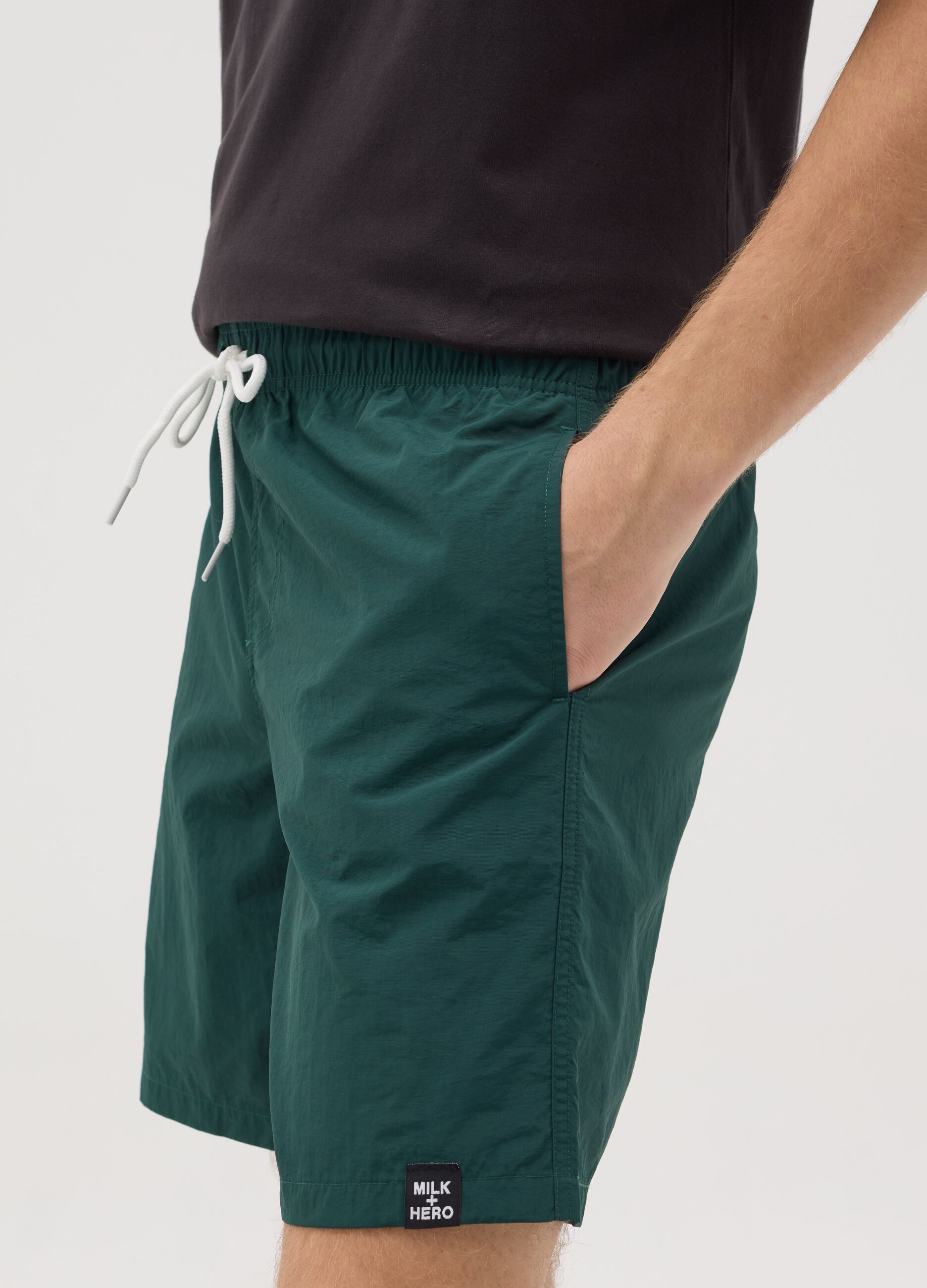 Green MILK+HERO Swim Shorts