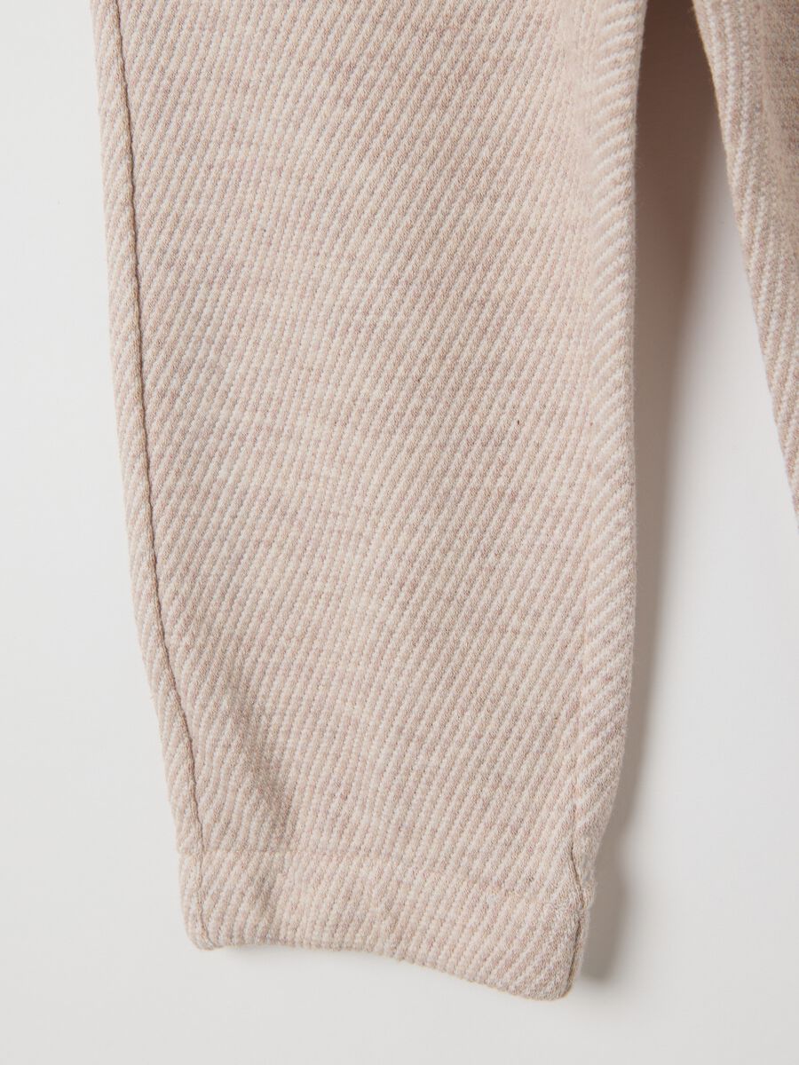 Baby Boys' Beige Cotton Trousers_3